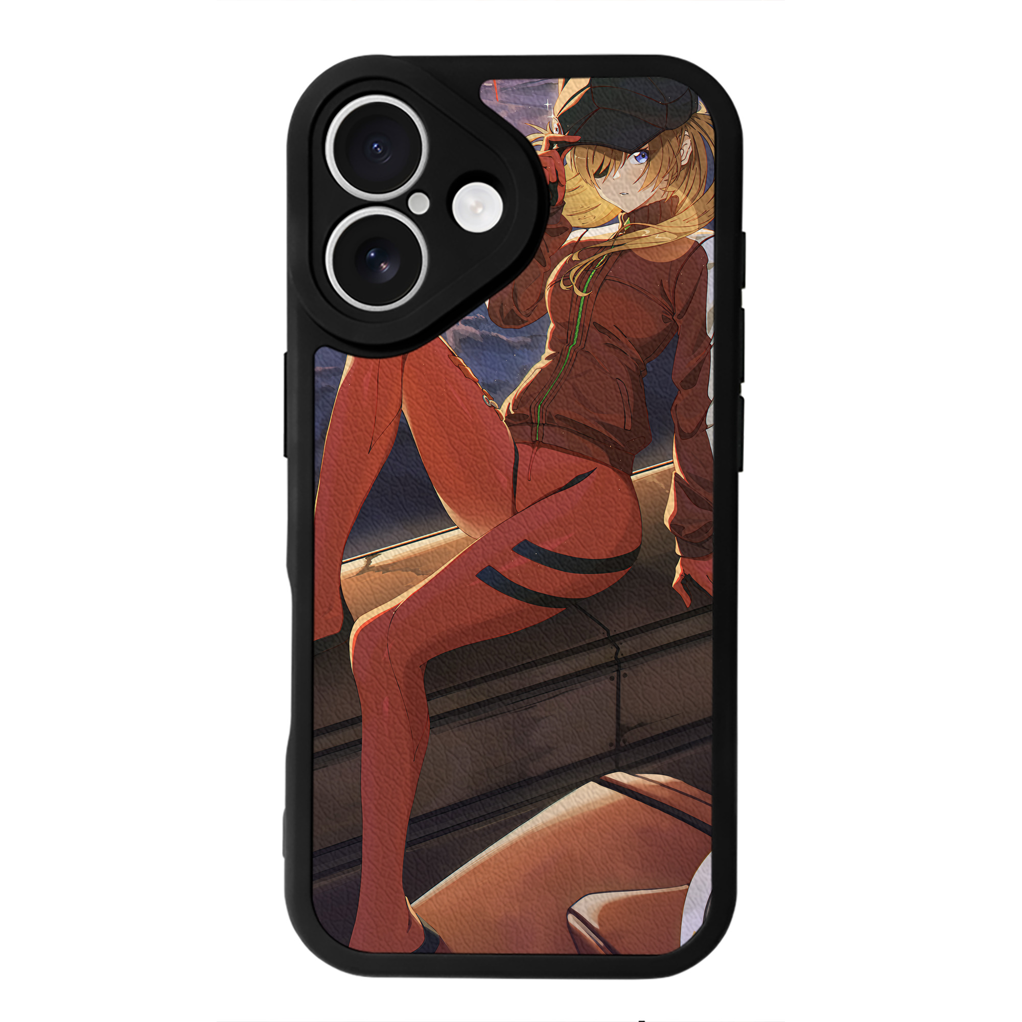 （画像用） EVA 新世紀エヴァンゲリオン 【iPhone 16シリーズ対応】シリコンスマホケース（レザー調） 材質：シリコン